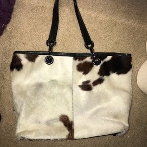 Paola del lungo cowhide tote made in Italy.